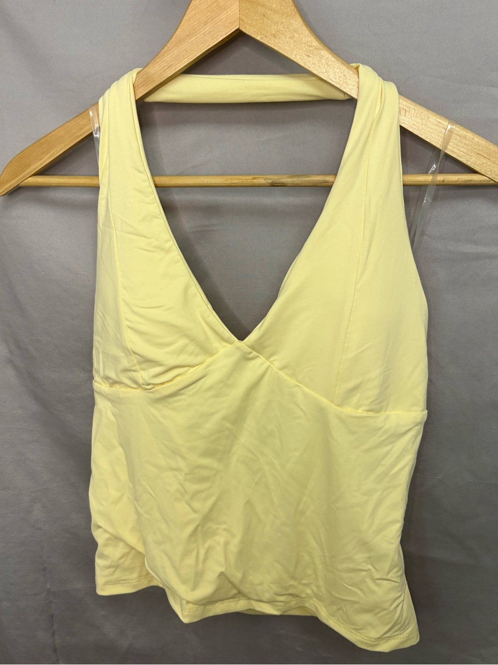 Butter yellow halter top